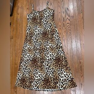 MSK Animal Print Maxi Skirt